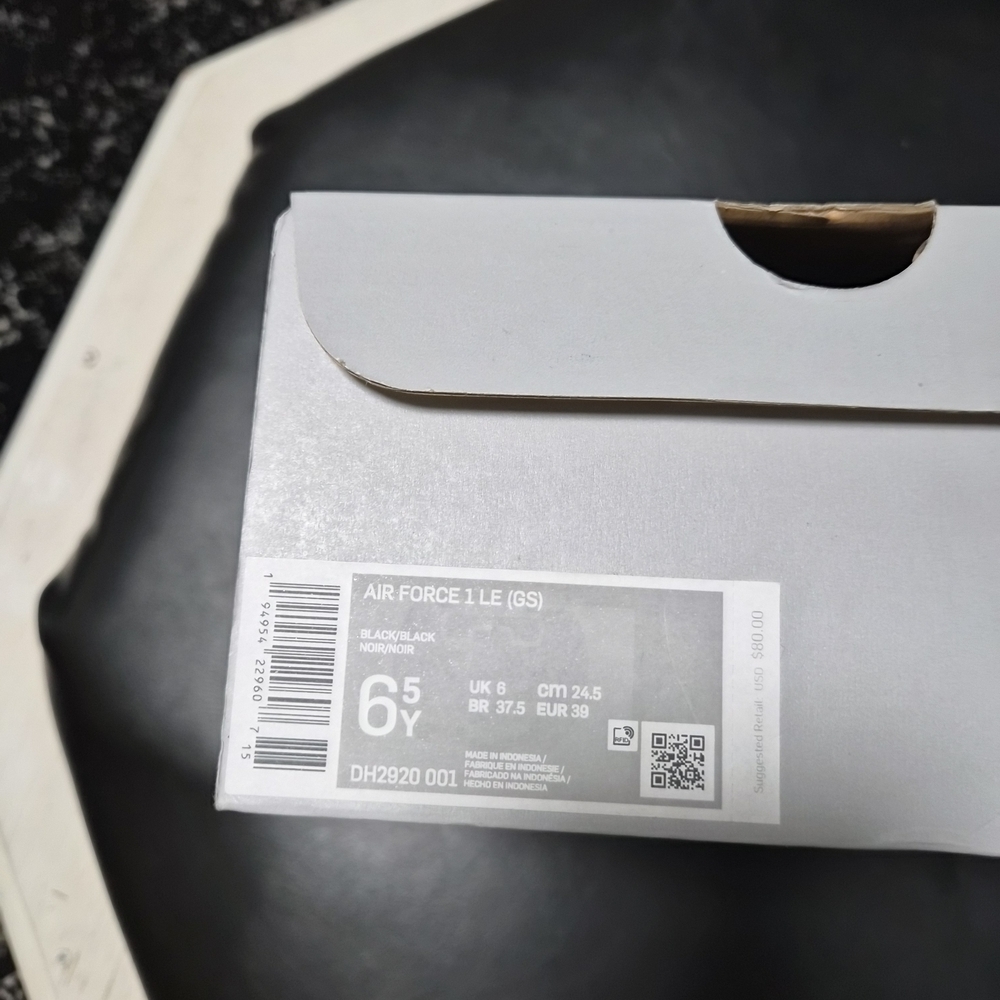 Nike Air Force 1 LE (GS) Black Sneakers